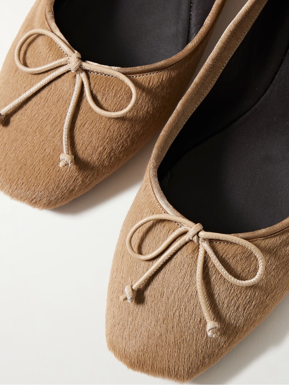 KHAITE Charlotte Ballerina Flats in Barley Haircalf (never worn) - Picture 2 of 9